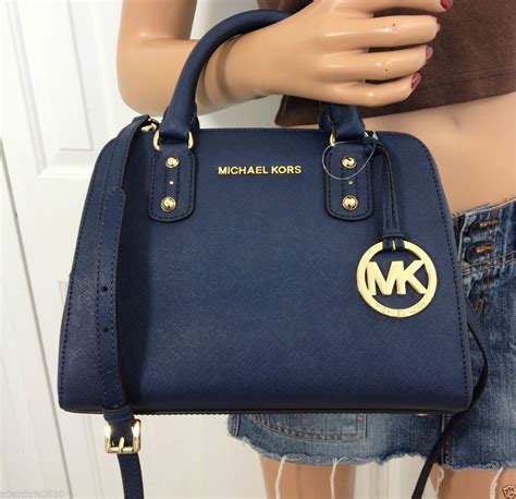 white and blue michael kors purse|michael kors navy blue purse.